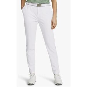Under Armour Women's 16 White UA Drive Golf Pants Performance Athleisure K24-33